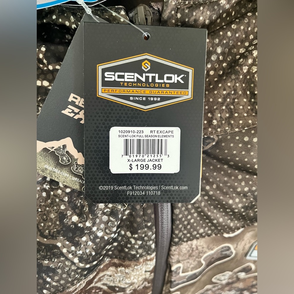 NWT Scentlok hunting jacket men’s
